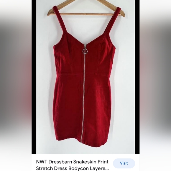 Red midi  velentine dress - Picture 2 of 4